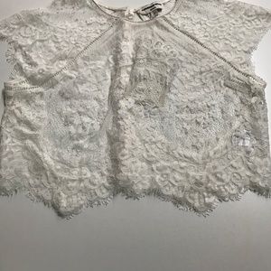 Anthropologie BHLDN Catherine Dean Lace Topper